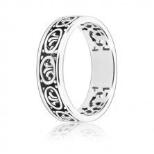 Prsten od 925 srebra - urezani ukrasi