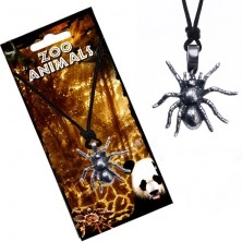 Ogrlica sa špagicom, metalni privjesak u obliku tarantule