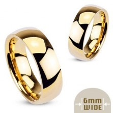 Metalni prsten - glatki blistavi vjenčani prsten