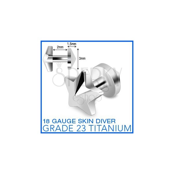 Titanski implantat „skin diver” sa zvijezdom