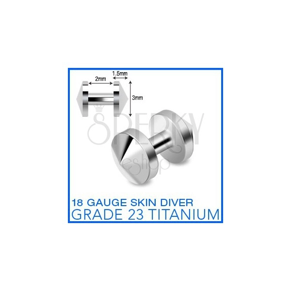 Titanski implantat „skin diver” sa šiljkom