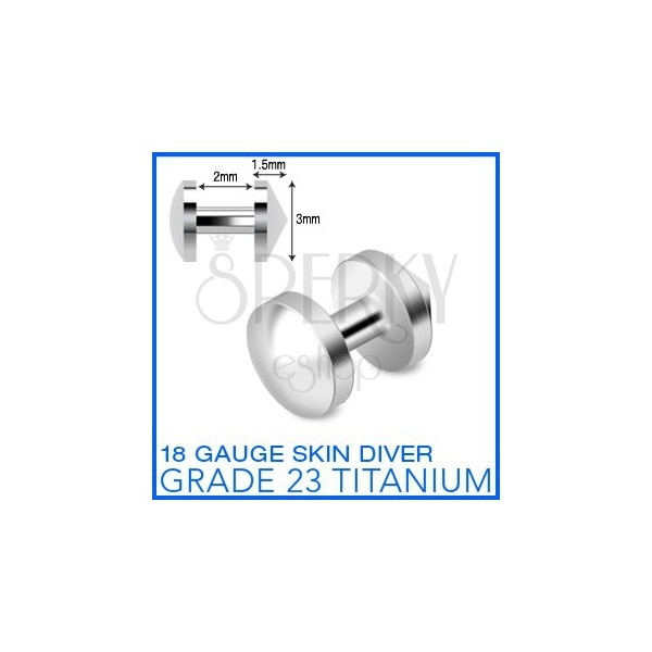 Titanski implantat „skin diver” s okruglim vrhom
