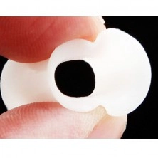 Tunel za uho od silikona - bijeli, fleksibilan, razne veličine