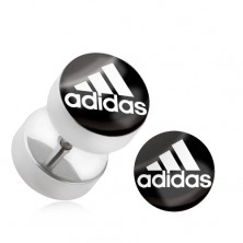 Lažni čelični čepić za uho sa dvostranim logom sportske marke