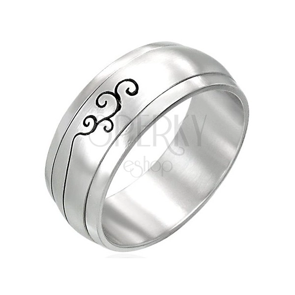 Rotirajući prsten od nehrđajuće čelika s ukrasom