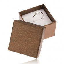 Mat poklon kutijica brončane nijanse za prsten, naušnice i privjesak