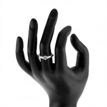 Zaručnički prsten od 925 srebra sa brušenim okruglim cirkonom