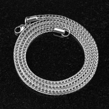 Čelični lančić u srebrnoj boji, nanizane sjajne karikice