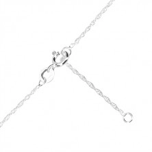 925 srebrna ogrlica - keltski čvor, spiralni lančić