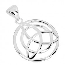925 srebrni privjesak - krug sa keltskim simbolom