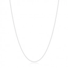 925 srebrna ogrlica - lančić sa ovalnim karikama, loptica, karika i krug
