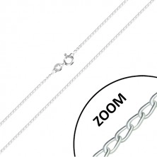 925 srebrni lančić - serijski spojene blago uvijene karike, 1,2 mm