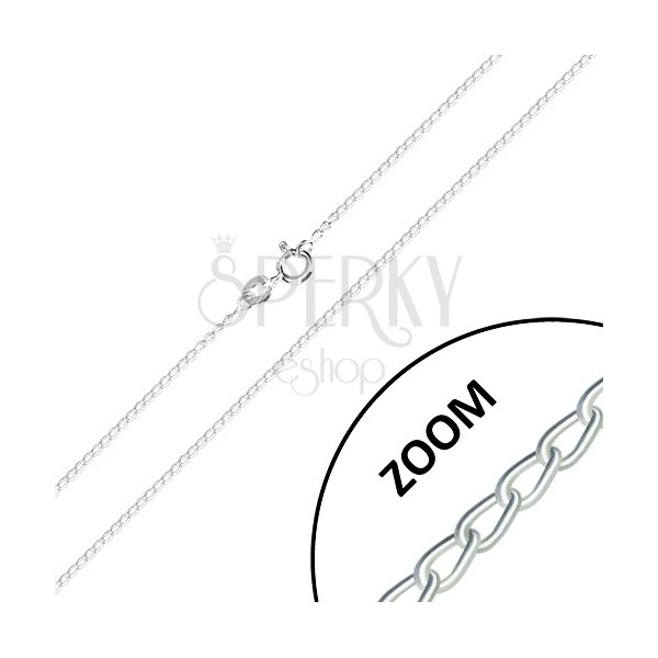 925 srebrni lančić - serijski spojene blago uvijene karike, 1,2 mm