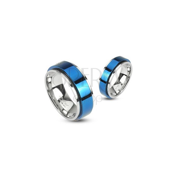 Rotirajući prsten od nehrđajućeg čelika - plave boje