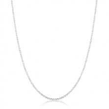 925 srebrni lančić - okomito spojene male okrugle karike, 0,9 mm