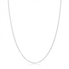 925 srebrni lančić - uvijene ovalne karike serijski povezane, 1,3 mm