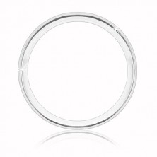 925 srebrni vjenčani prsten - dva mat reza i sjajna pruga u sredini, 5 mm