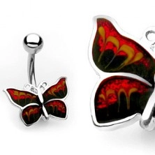 Piercing za pupak – svjetlucavi leptir