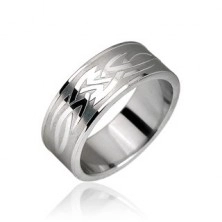 Prsten od nehrđajućeg čelika - Tribal motiv