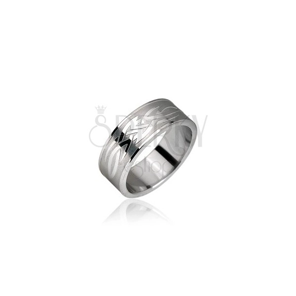 Prsten od nehrđajućeg čelika - Tribal motiv