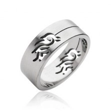 Prsten od nehrđajućeg čelika s Tribal simbolom
