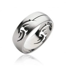 Prsten od nehrđajućeg čelika - TRIBAL ukras