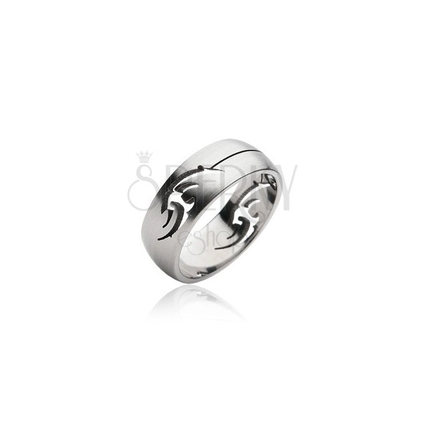 Prsten od nehrđajućeg čelika - TRIBAL ukras