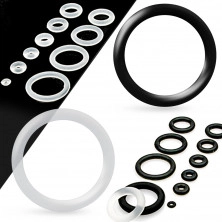 Rezervni silikonski prstenovi za tunel ili čep, prozirne boje