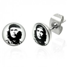 Naušnice od nehrđajućeg čelika, Che Guevara, promjer 6.9 mm