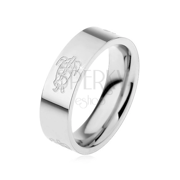 Kornjača prsten od nehrđajućeg čelika