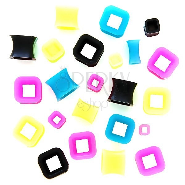 Cjevčica za uši - izdubljeni kvadrat u boji