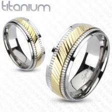 Prsten od titana - linije u dvije nijanse