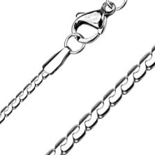 Ravan čelični lančić - stil zmije, 1,5 mm