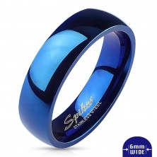Plavi vjenčani prsten visokog sjaja