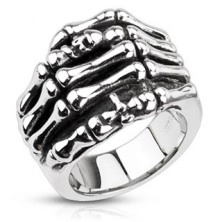 Prsten od nehrđajućeg čelika - kosturska ruka