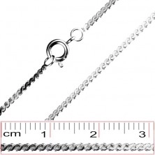 Lančić od nehrđajućeg čelika - S karike, 1,4 mm