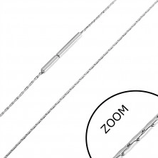 Lančić od nehrđajućeg čelika od uskih kratkih linija, 0,8 mm