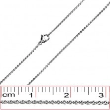 Lančić od nehrđajućeg čelika - vertikalno spojene spljoštene karike