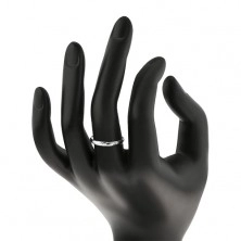 Srebrni prsten - ugravirane siluete zrnaca