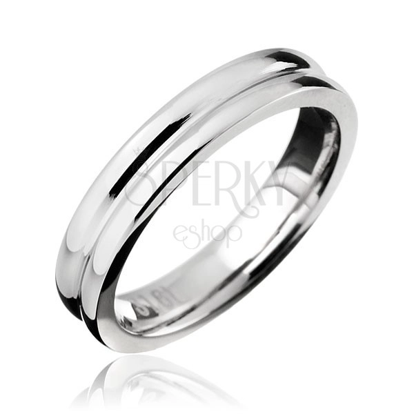 Čelični prsten - vjenčani prsten sa šupljinom na sredini