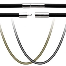 Gumena ogrlica - kopčica za zatvaranje od nehrđajućeg čelika