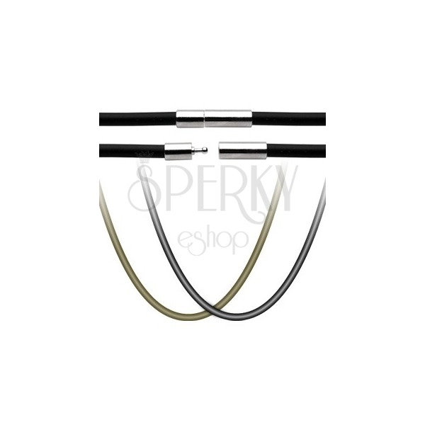 Gumena ogrlica - kopčica za zatvaranje od nehrđajućeg čelika