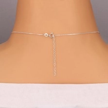 Srebrna ogrlica - dva velika cirkona na lančiću