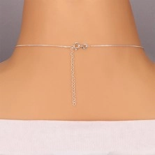 Ogrlica izrađena od 925 srebra - zvijezda padalica s cirkonom
